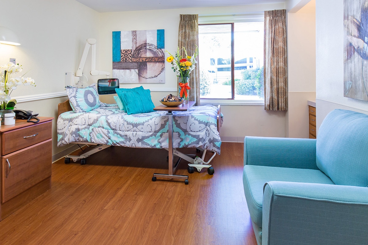 A private room at the Diablo Valley facility